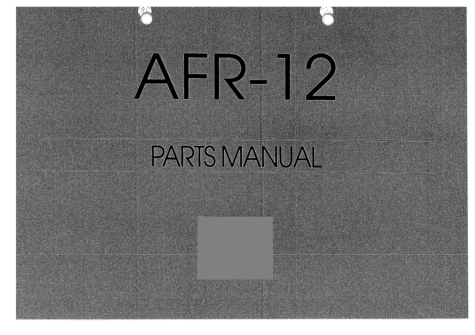 Konica AFR-12 Parts