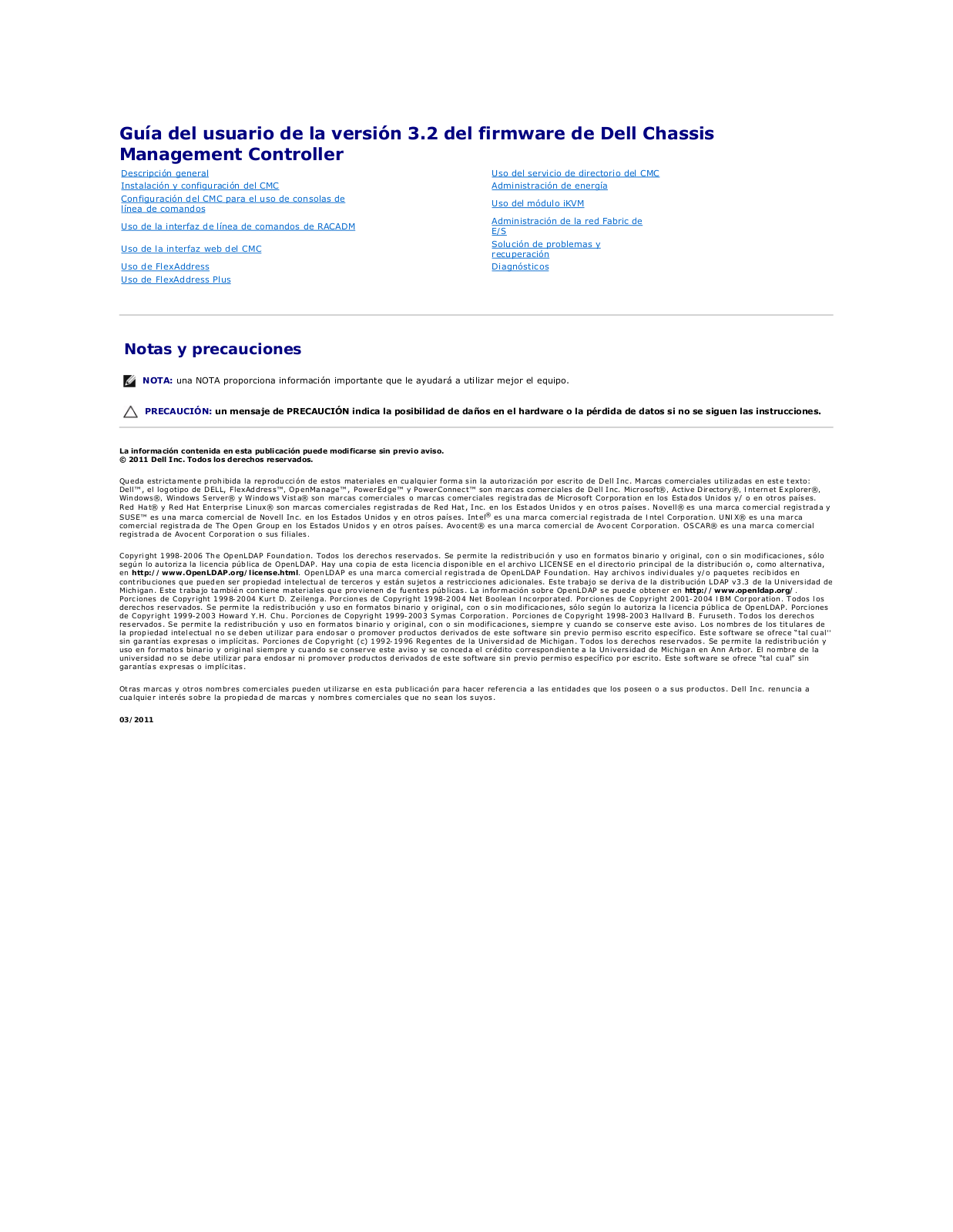 Dell Chassis Management Controller Version 3.2 Manual