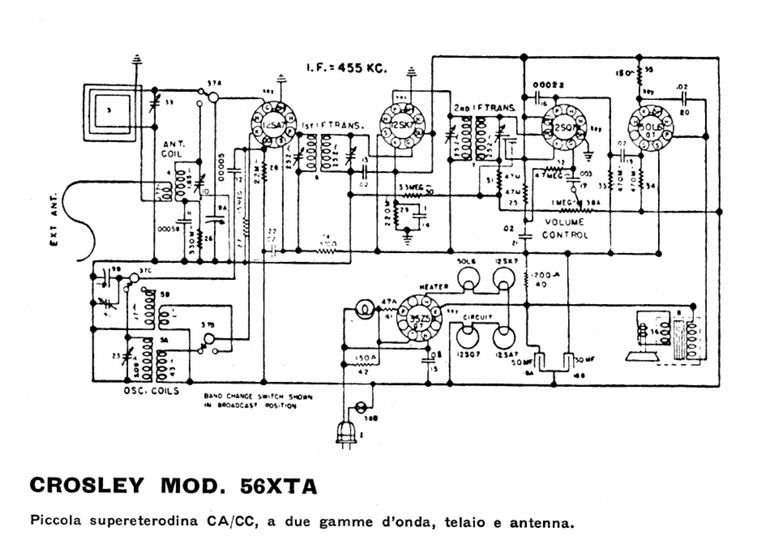 Siare Crosley 56xta schematic