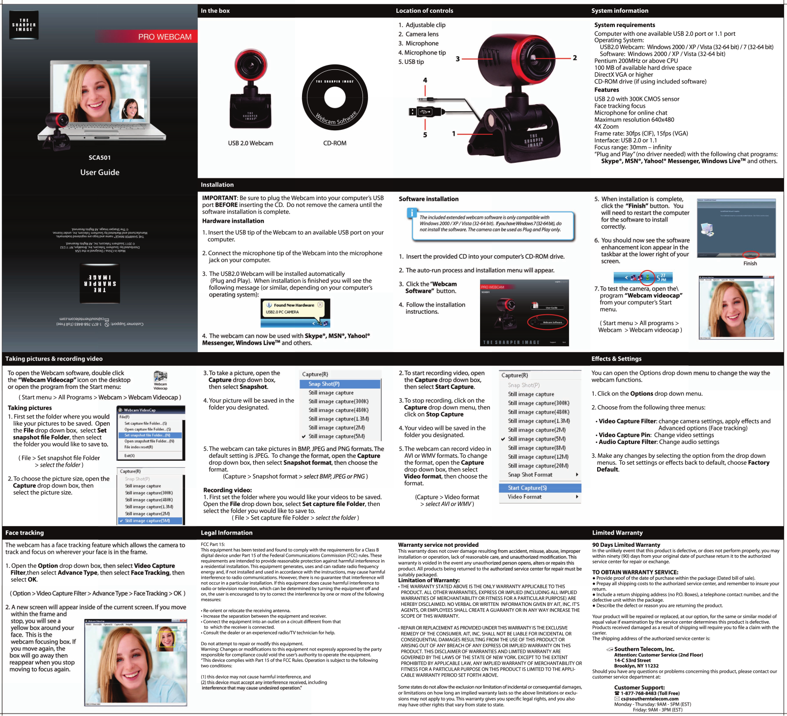 Sharper image SCA501 User Manual