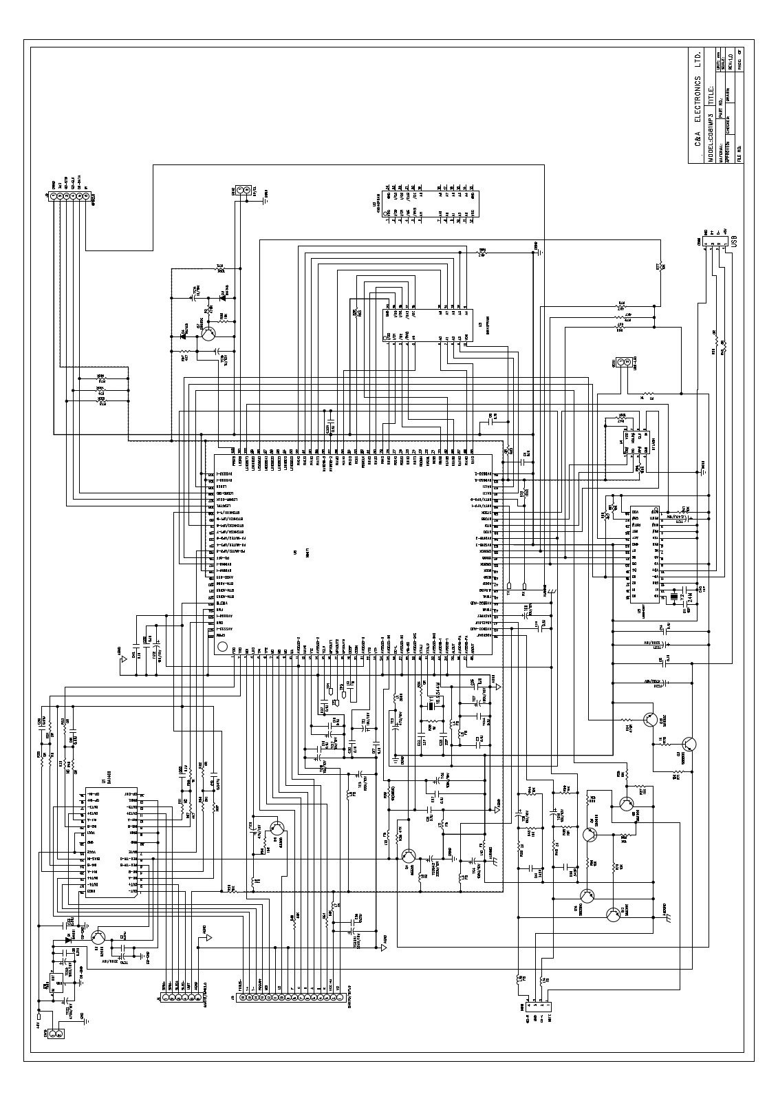 Vitek CD81MP3 Schematic