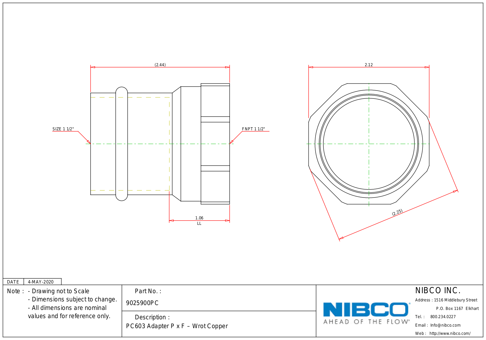 NIBCO PC603 Schematic - ManualMachine.com