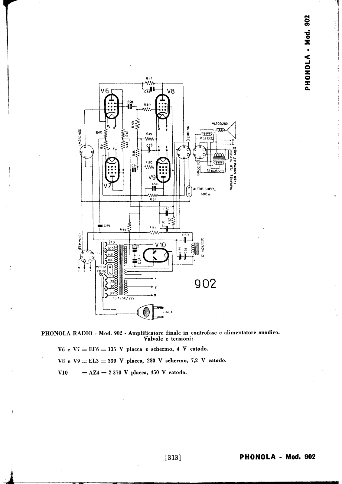 Phonola 902 bf schematic - ManualMachine.com