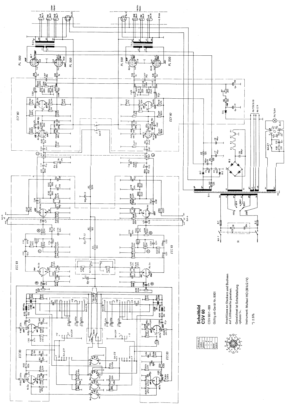 Braun CSV-60 Schematic