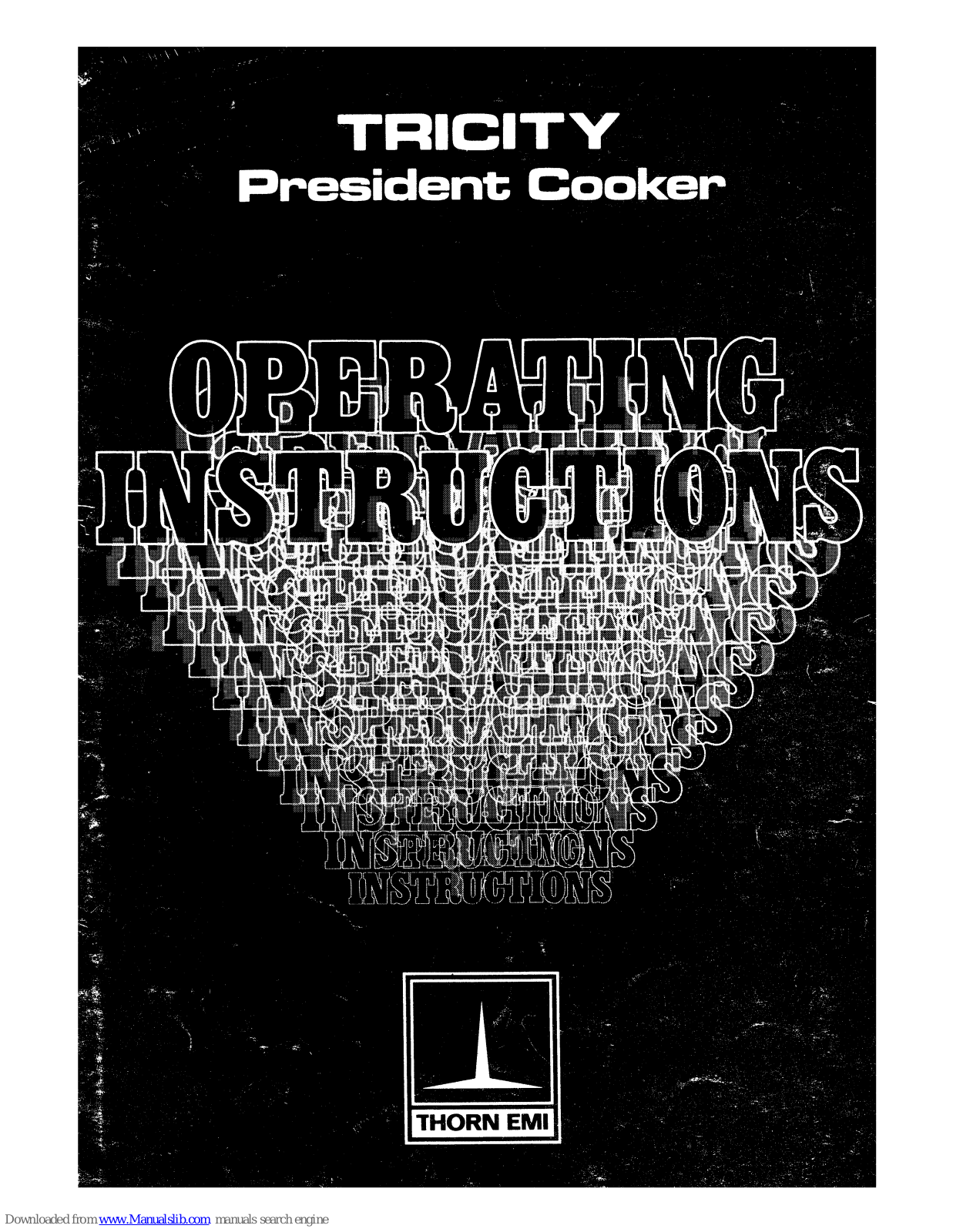 Tricity Bendix President, President 2558 Operating Instructions Manual