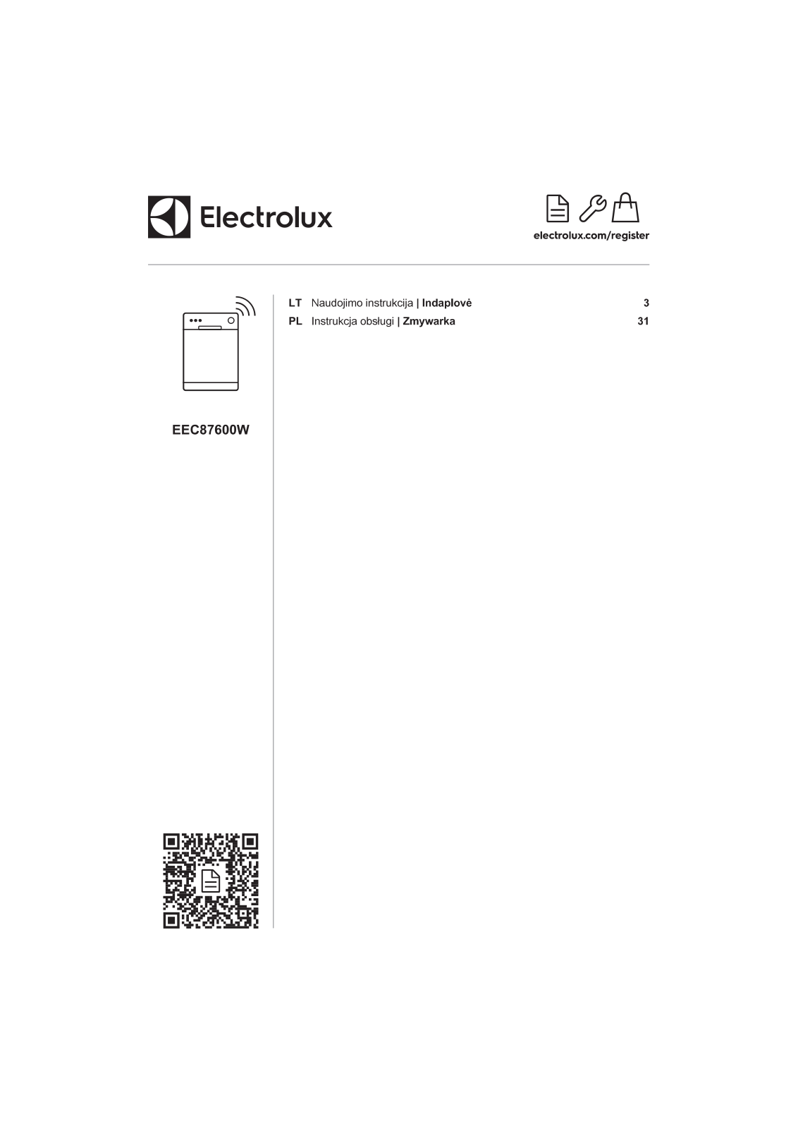 ELECTROLUX EEC87600W User guide - ManualMachine.com