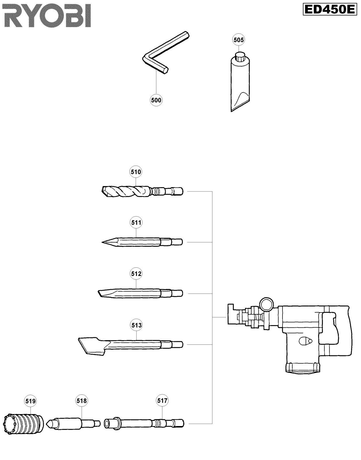 Ryobi ED450E User Manual