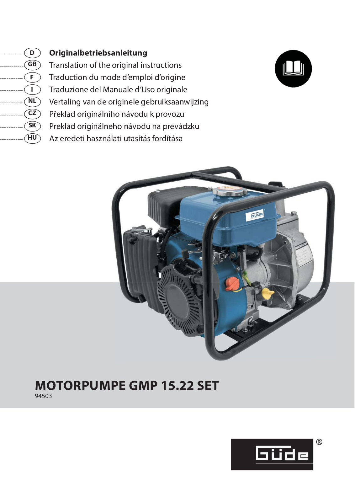 Güde GMP 15.22 SET User Manual