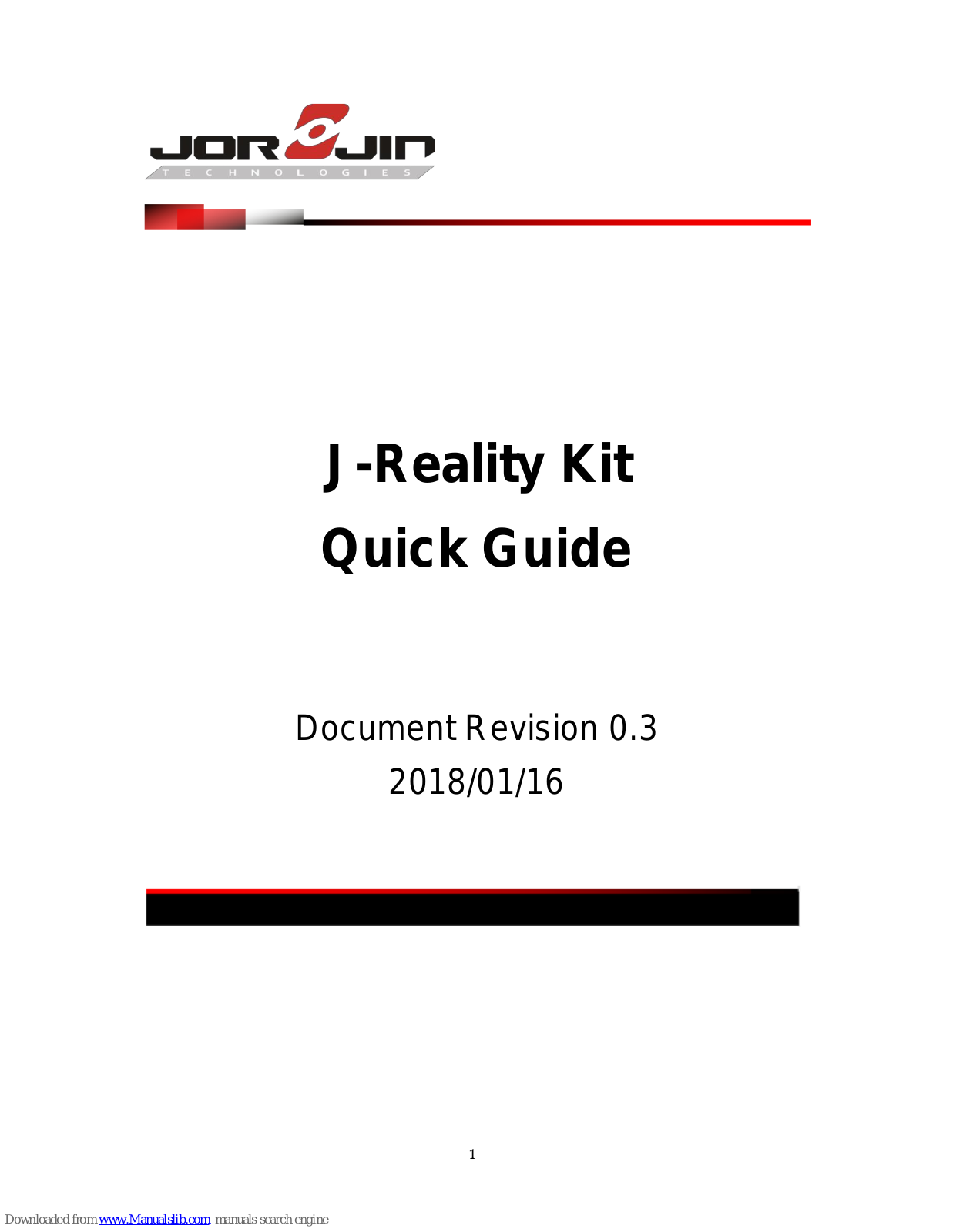 Jorjin J-Reality Kit Quick Manual - ManualMachine.com