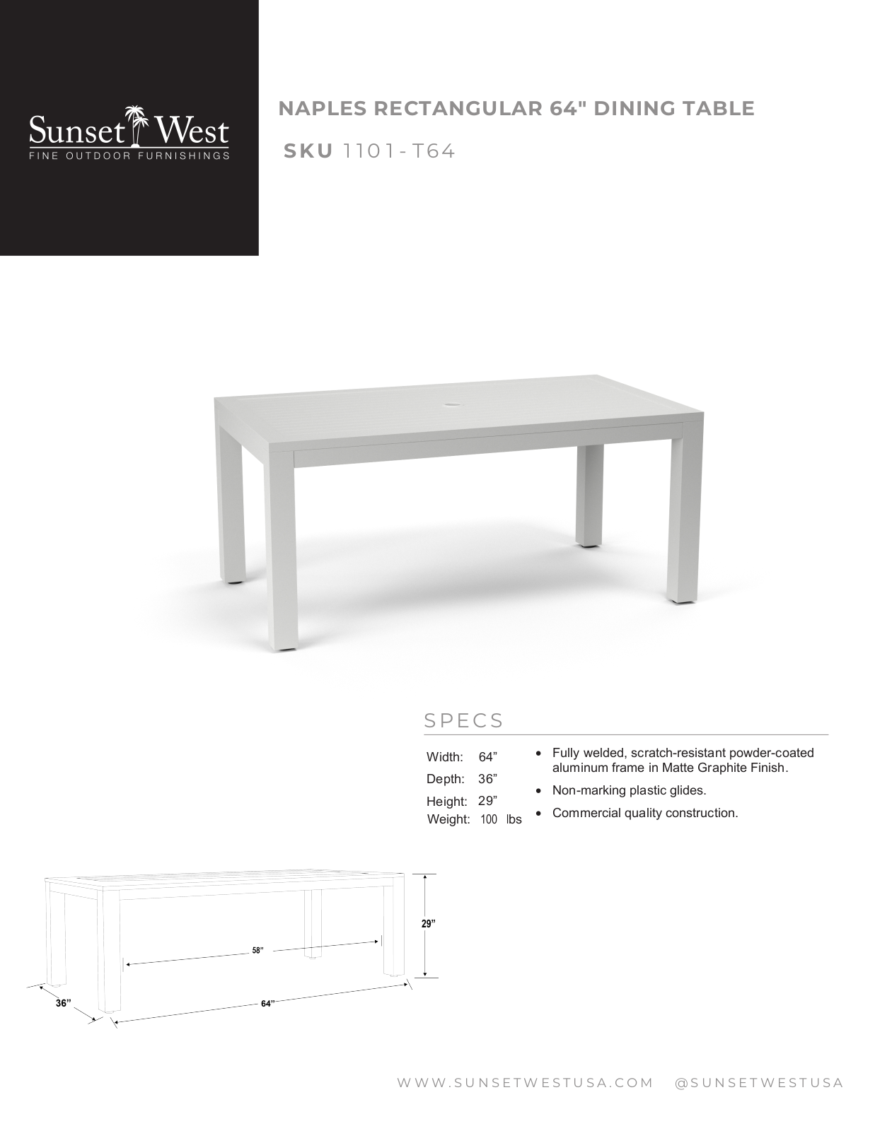 Sunset West XSW10285 Specifications - ManualMachine.com