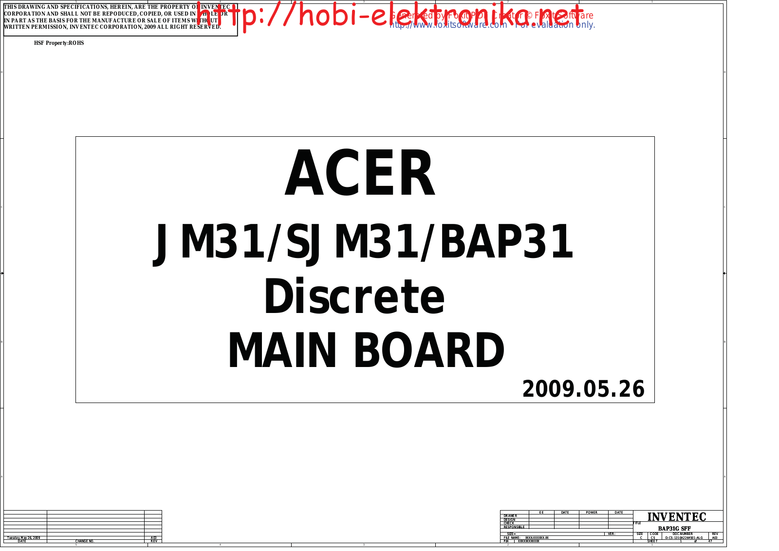 Acer Travelmate 8731 Schematics