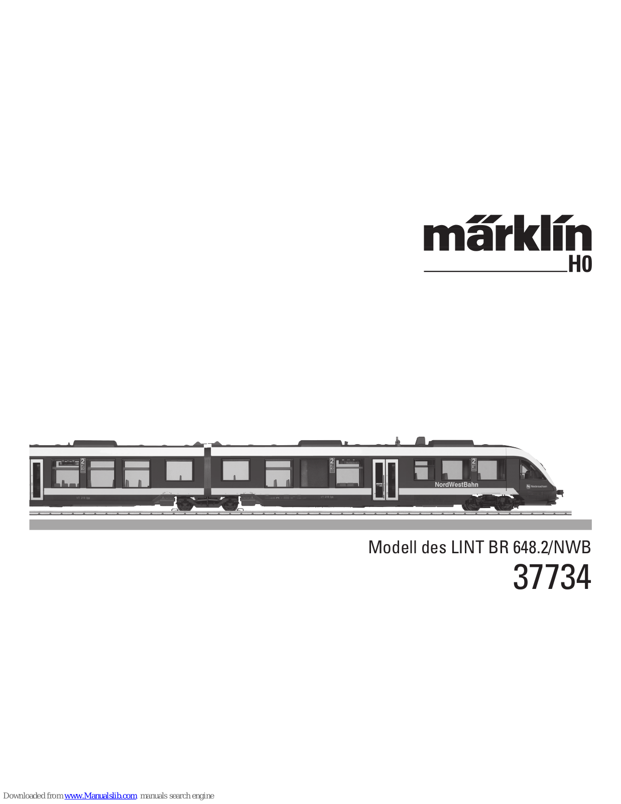 marklin 37734 Instruction Manual - ManualMachine.com