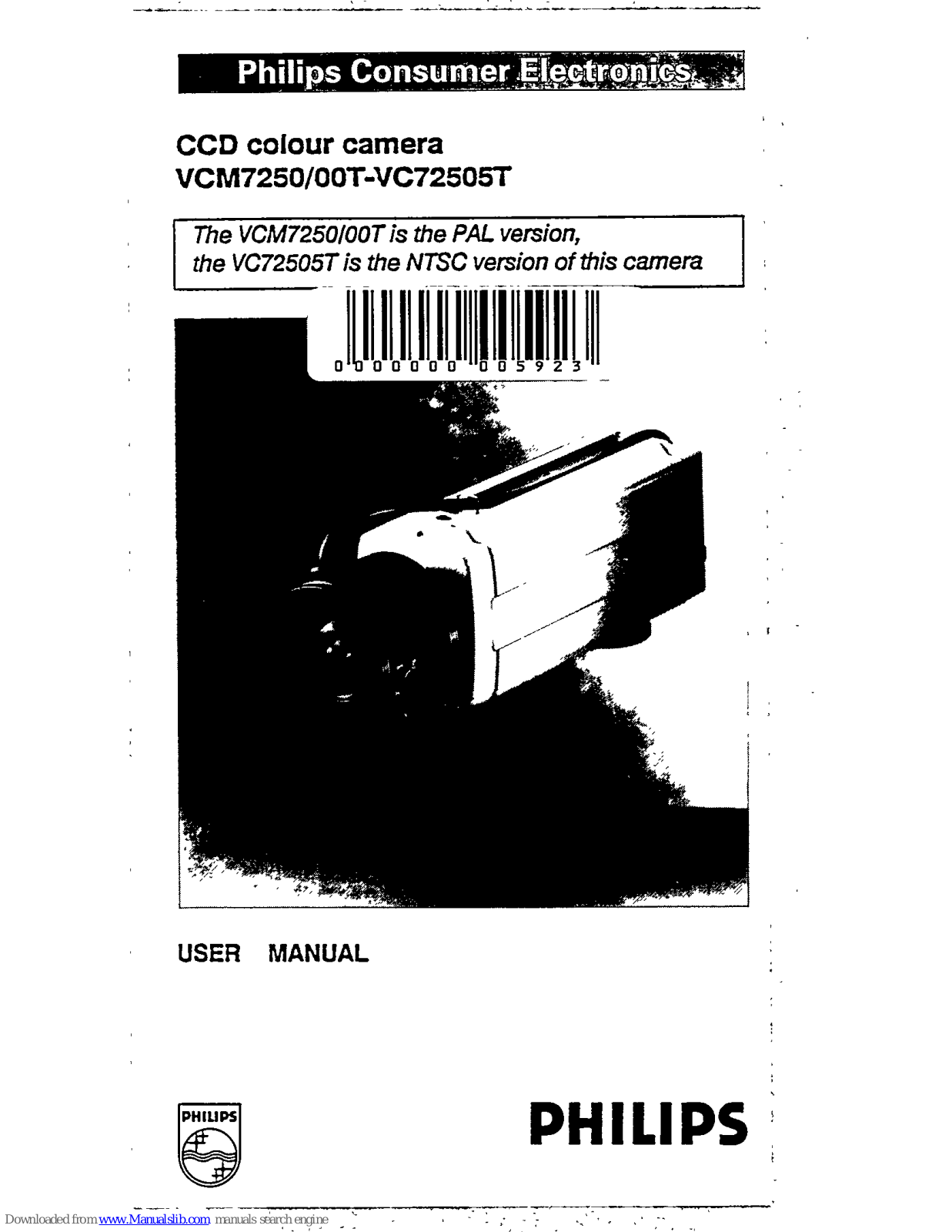 Philips VCM7250/00T, VC72505T User Manual