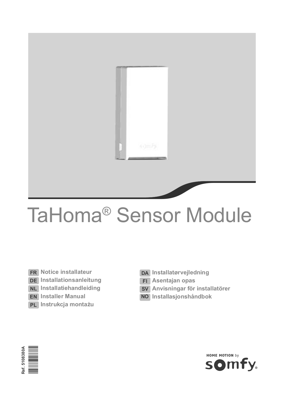 SOMFY TaHoma Series Installer Manual