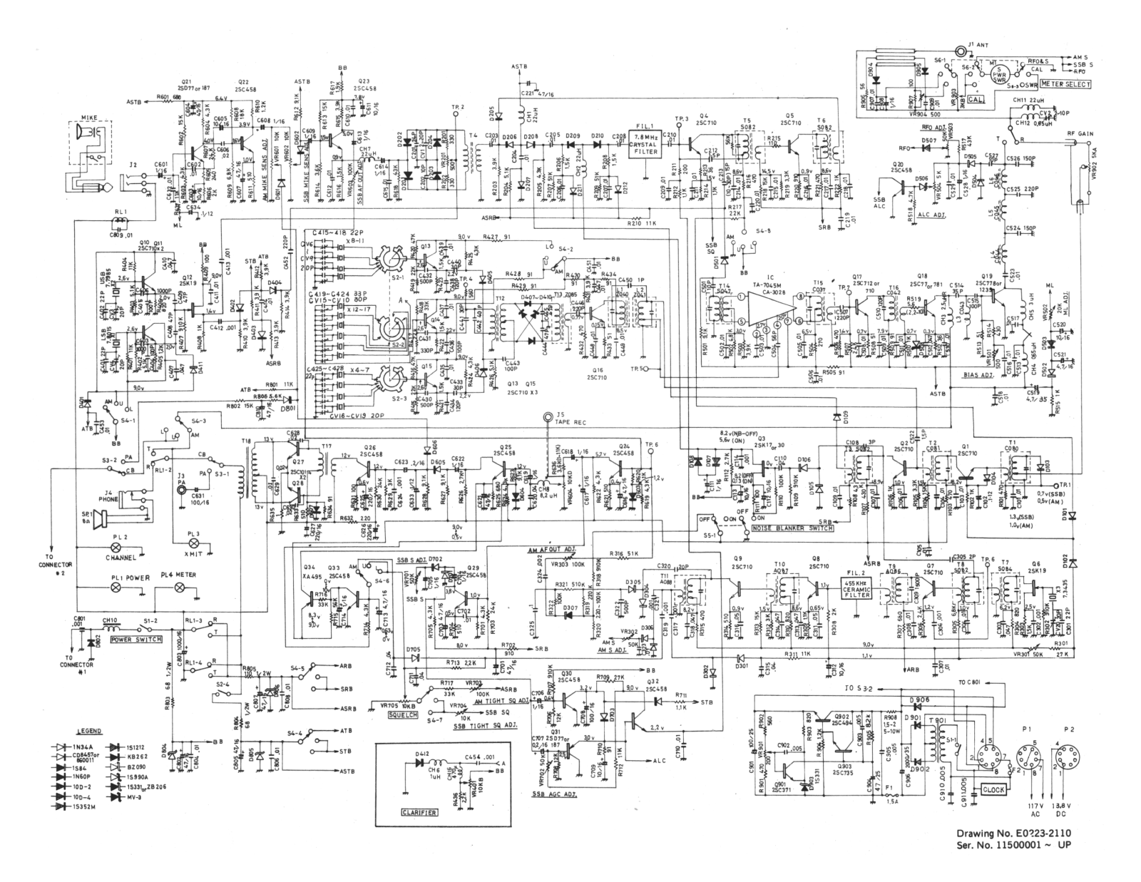 Midland 13-885 Schematic