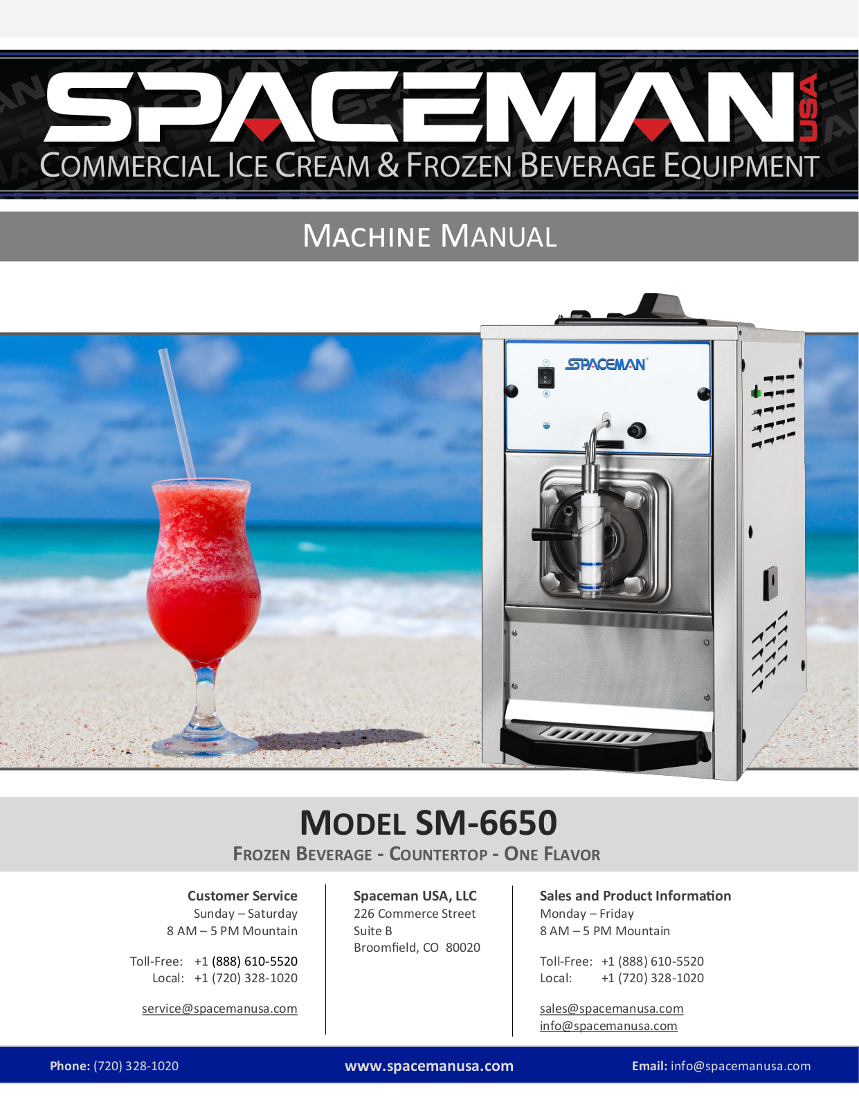 Spaceman USA 6650 Operators Manual