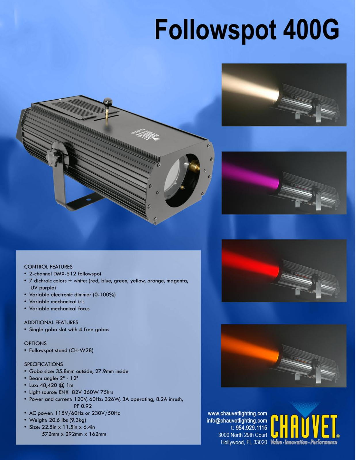 Chauvet 400g User Manual