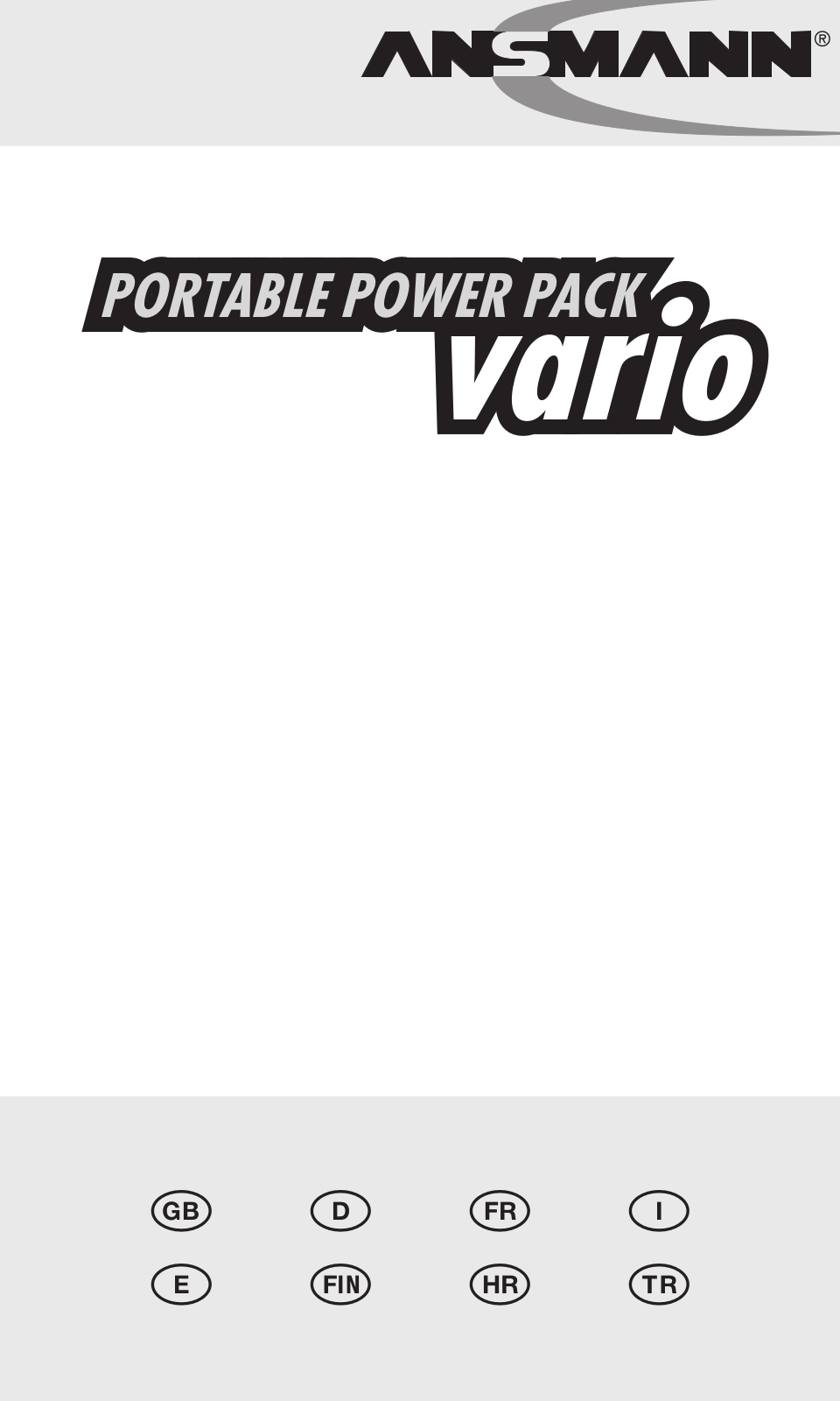 Ansmann Portable Power Pack Vario User Manual