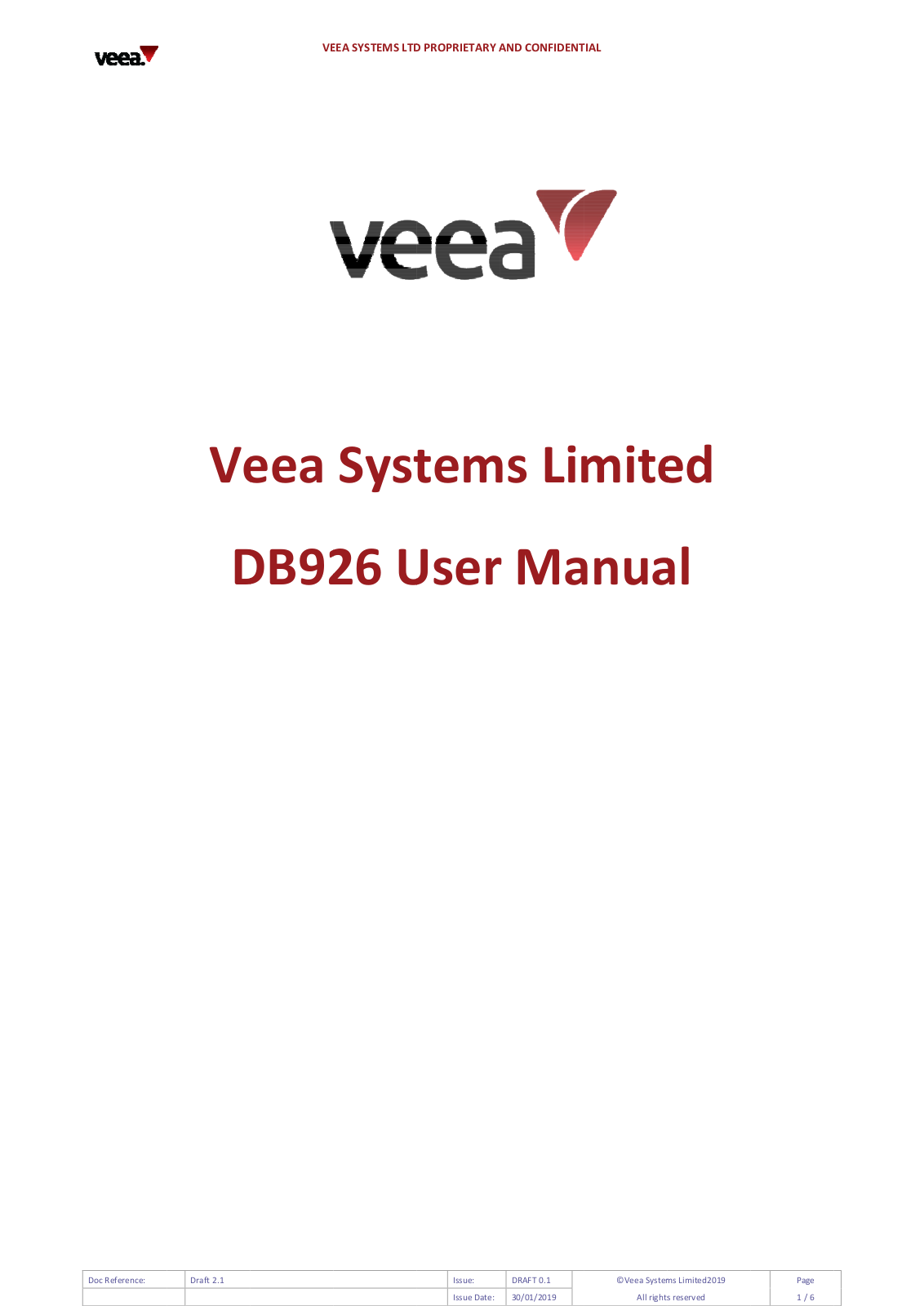 Veea 201906DB926V Users Manual - ManualMachine.com