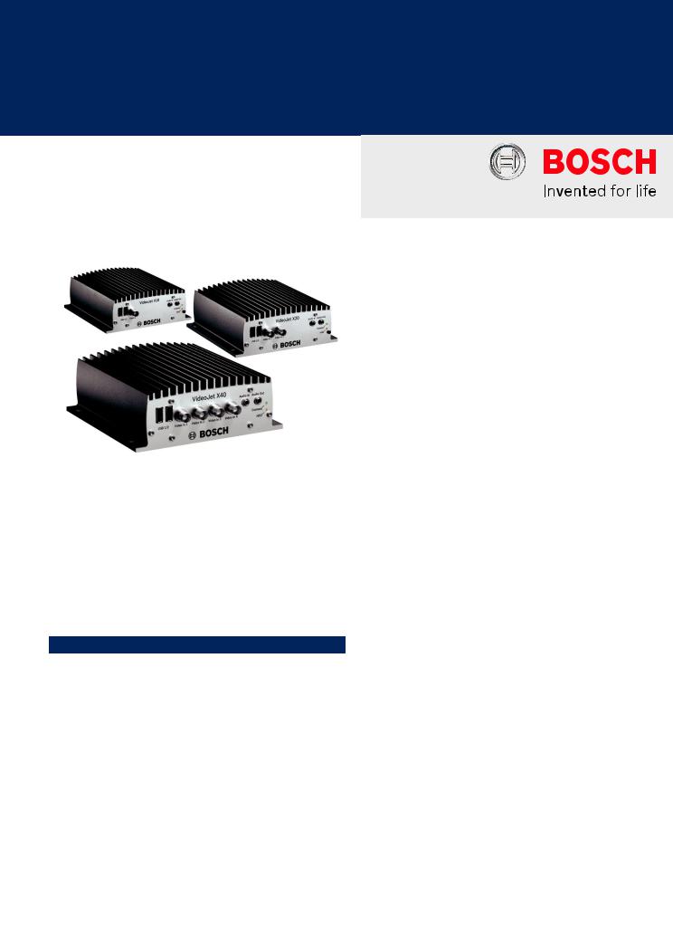 Bosch VJT-X10S-H008 Specsheet