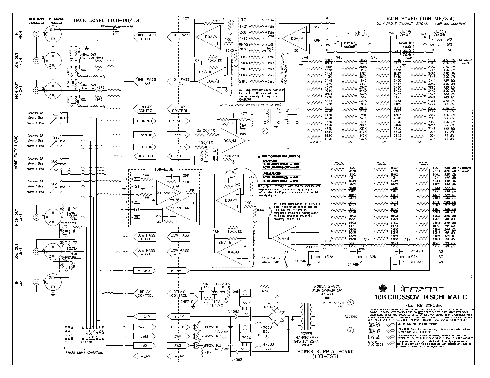 Bryston 10B Cirquit Diagram