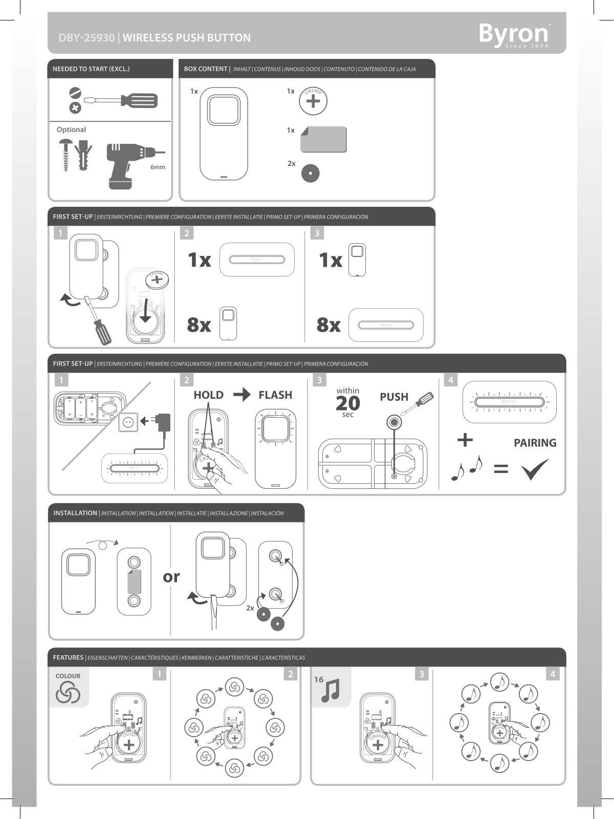 Byron DBY-25930 User manual