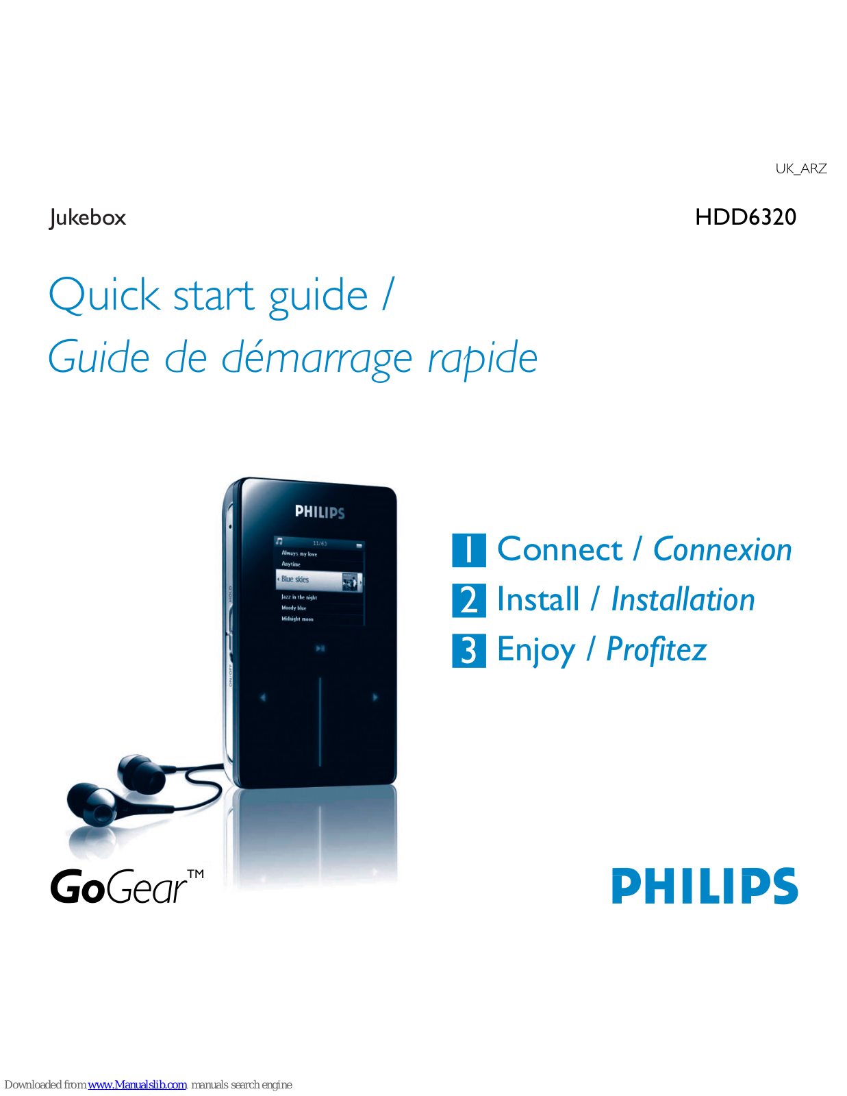 Philips HDD6320/05, GoGear HDD6320 Quick Start Manual