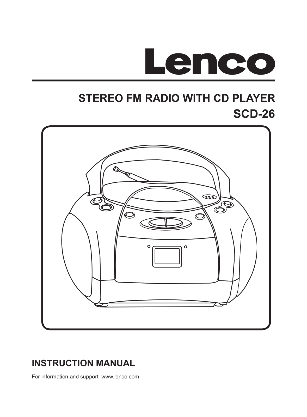 Lenco SCD-26 User Manual