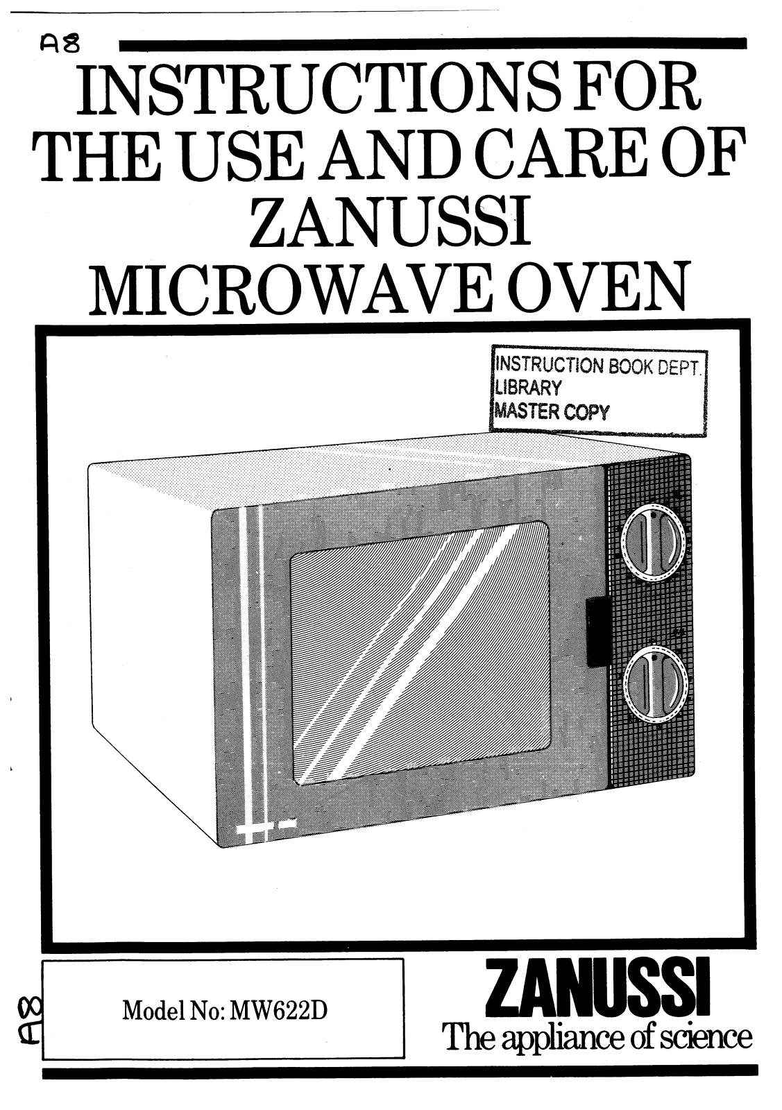 Zanussi MW622D User Manual