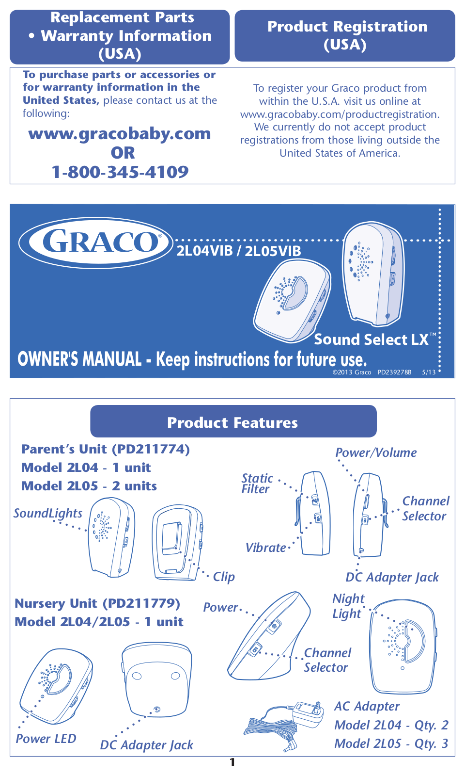 Graco 2L05VIB, 2L04VIB User Manual