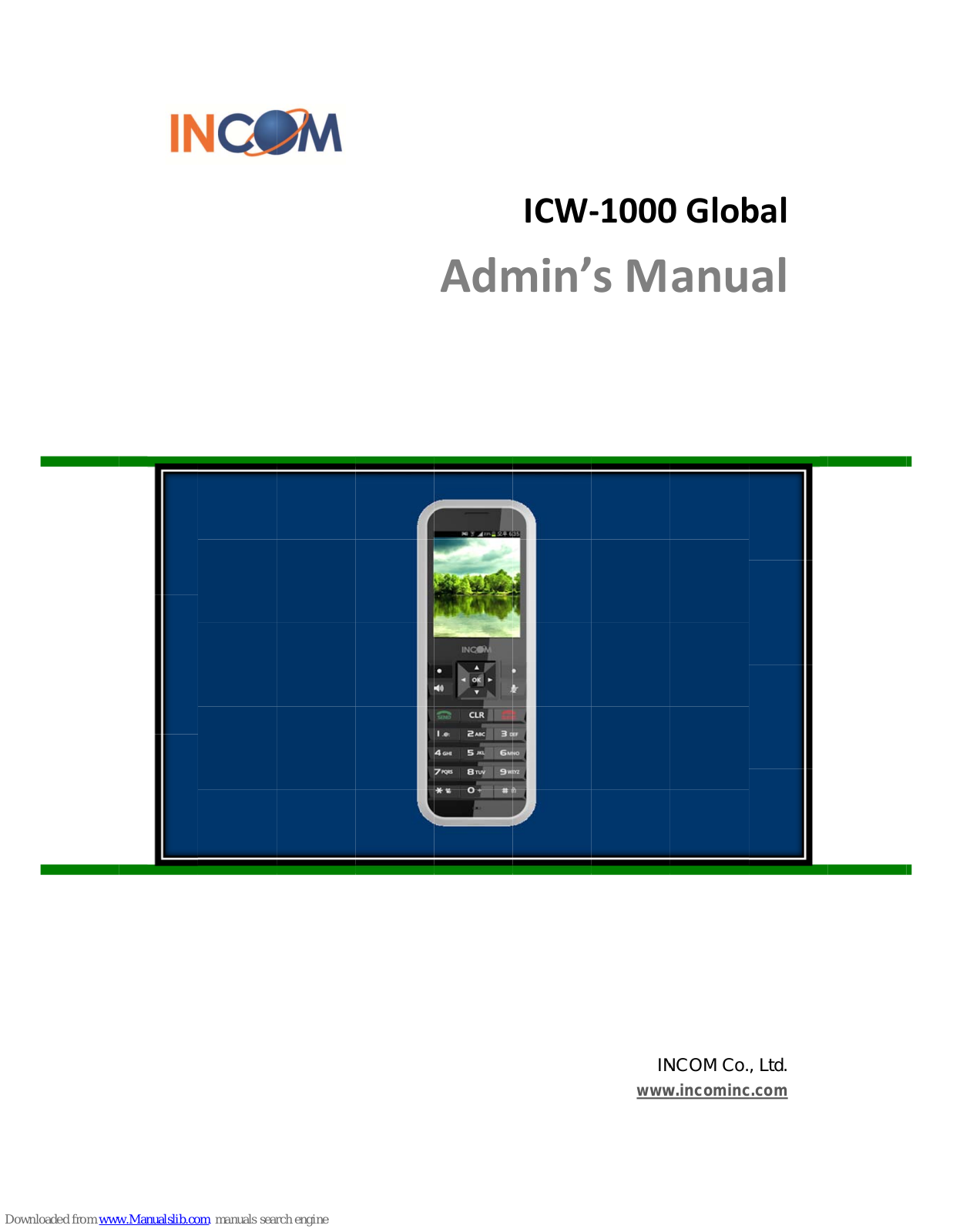 Incom ICW-1000 Global, ICW‐1000G Admin Manual