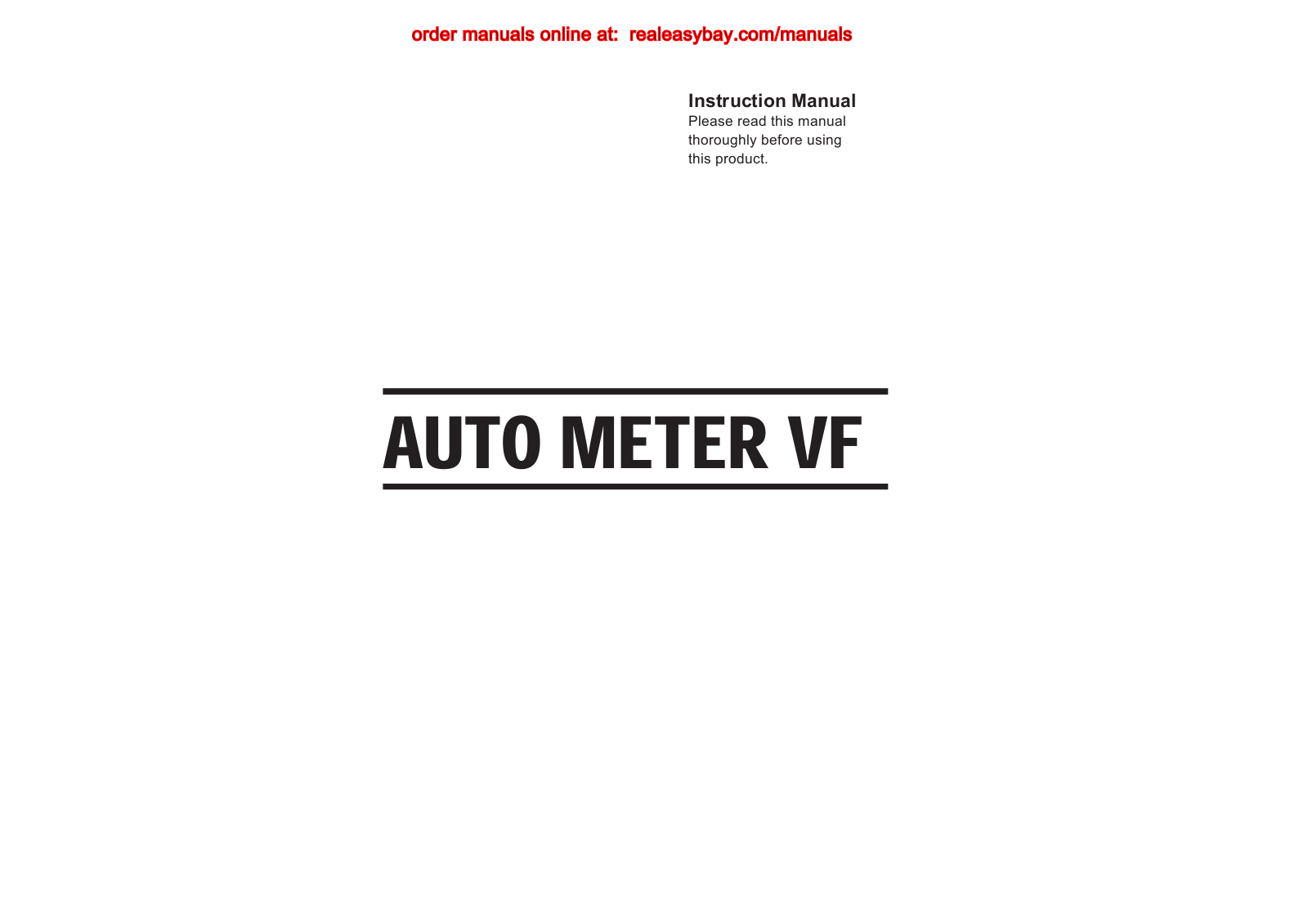 Minolta AUTOMETER VF user guide