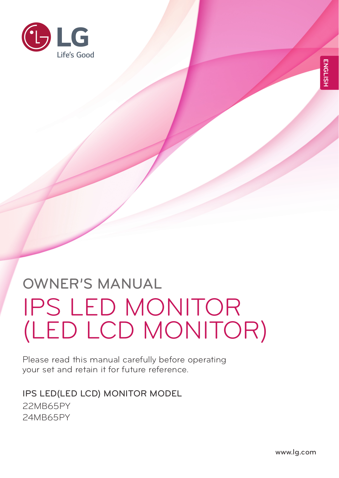 LG 22MB65PY-B User manual