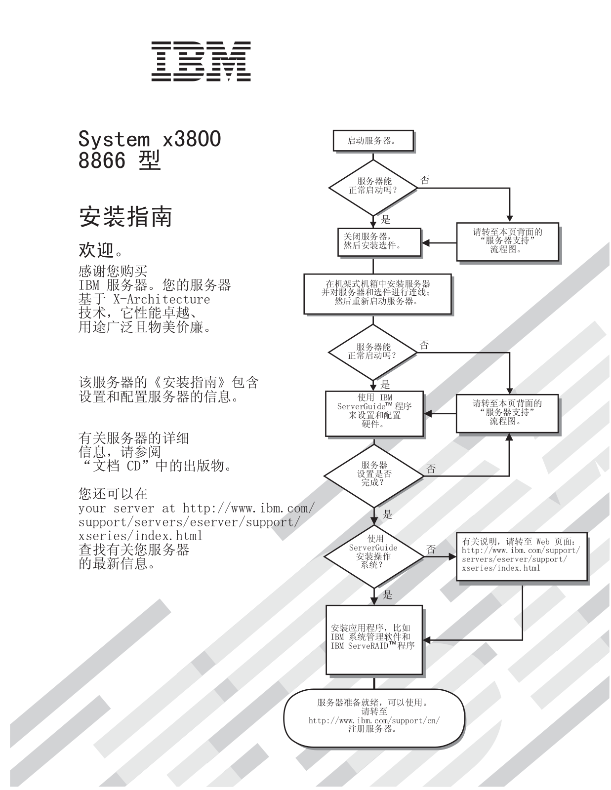 IBM x3800 installation Guide