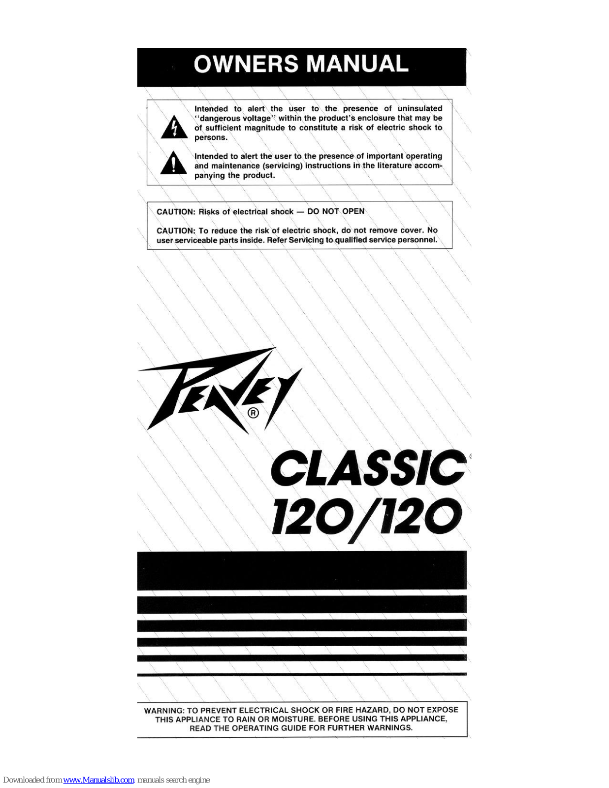 Peavey Classic Series 120/120 Owner's Manual