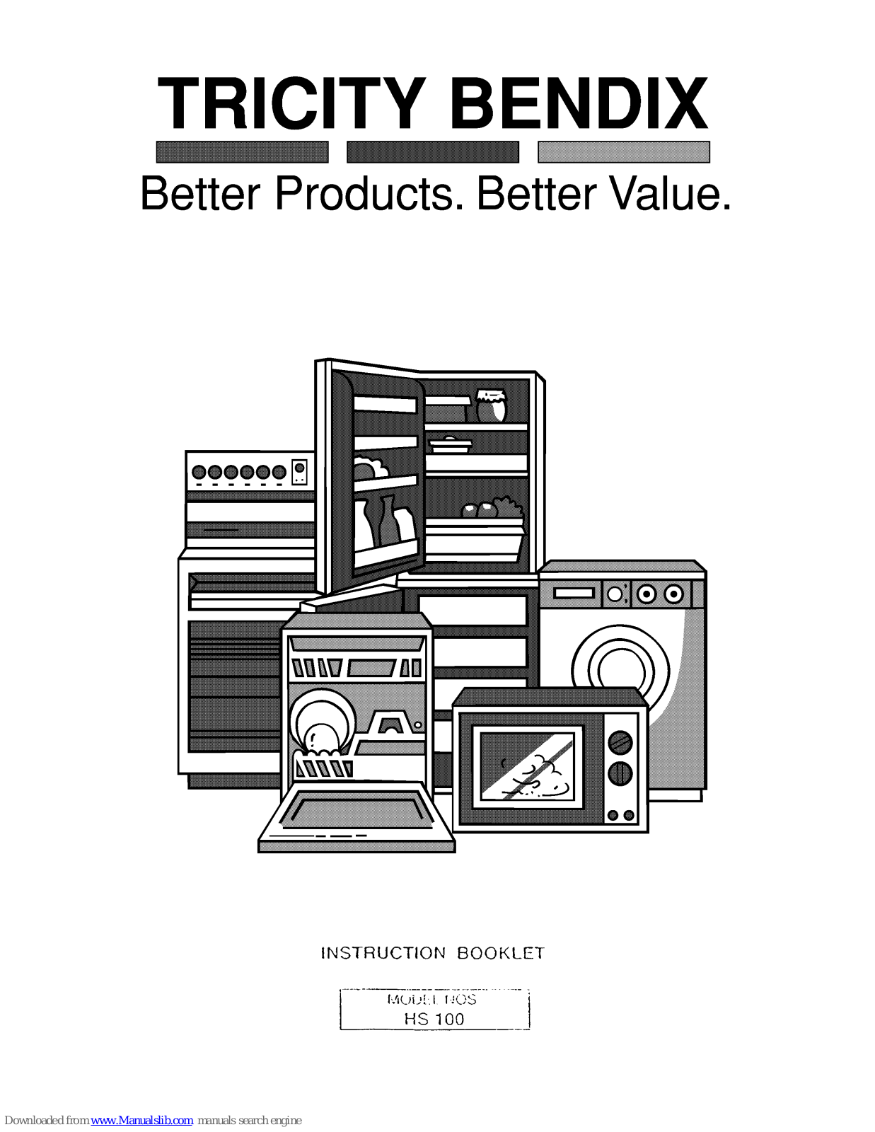 Tricity Bendix HS 100 Instruction Booklet