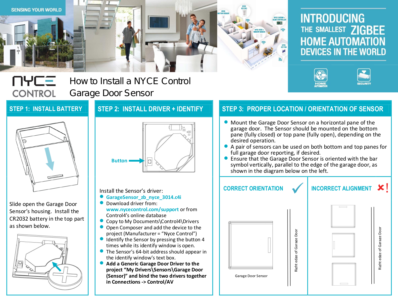 Nyce Sensors Z30111 User Manual