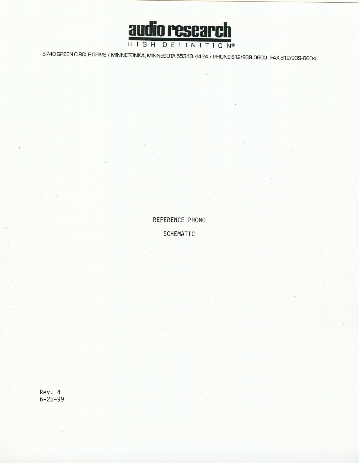 Audio Research ReferenceRIAA Schematic - ManualMachine.com