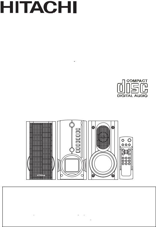Hitachi AXM89MP3, AXM89MP3UK Instruction Manual