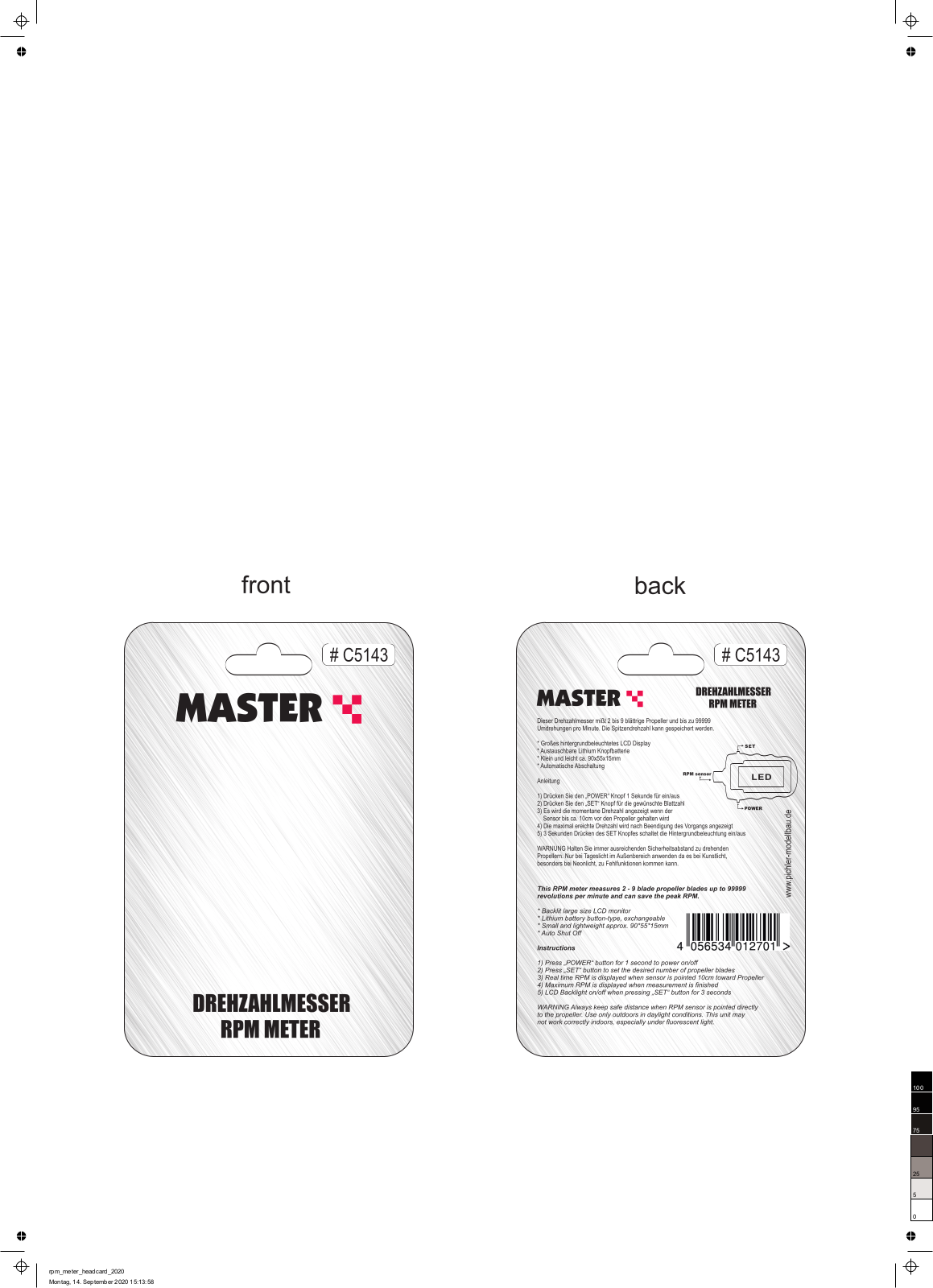 Master C5143 User guide