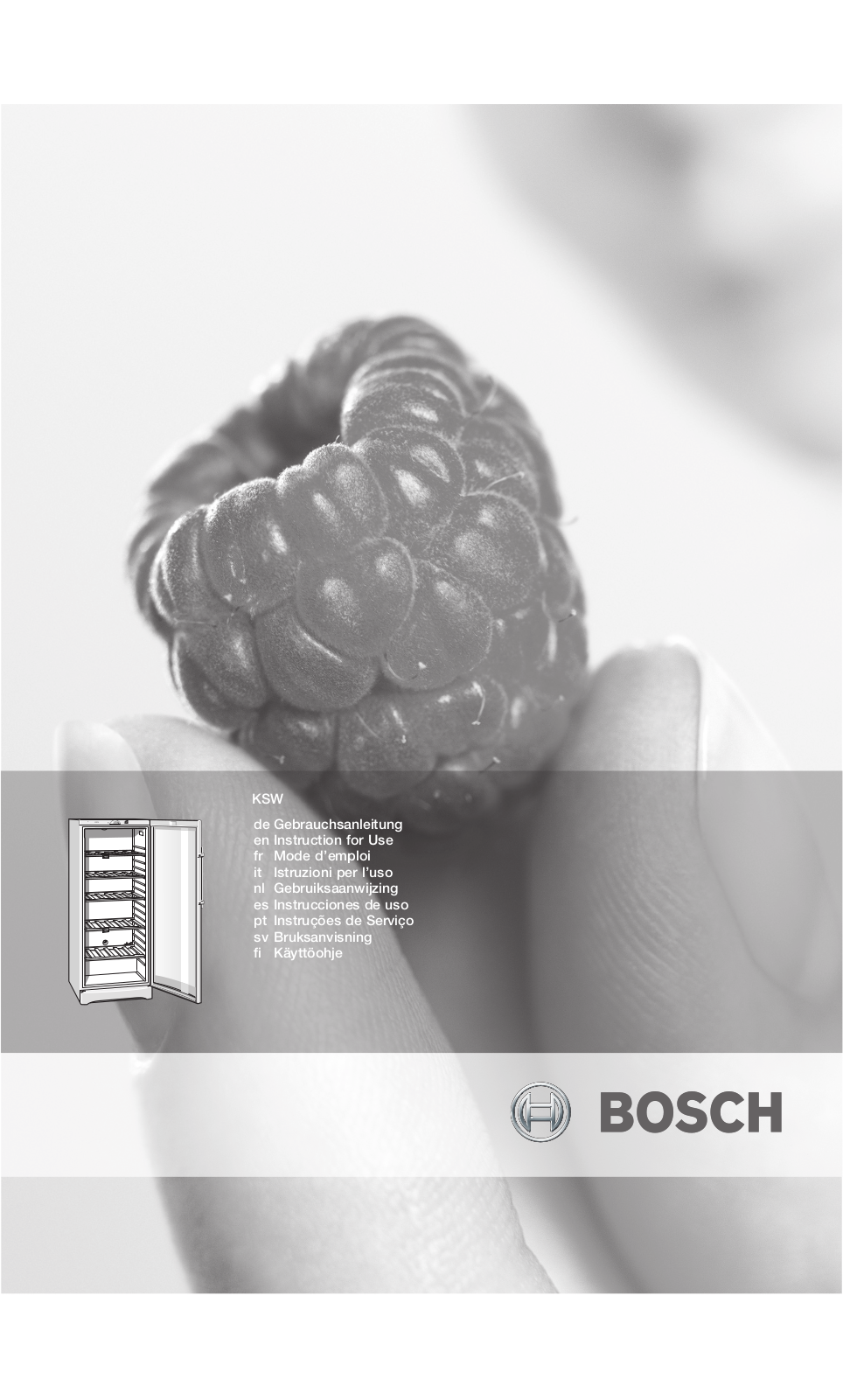 BOSCH KSW38980 User Manual