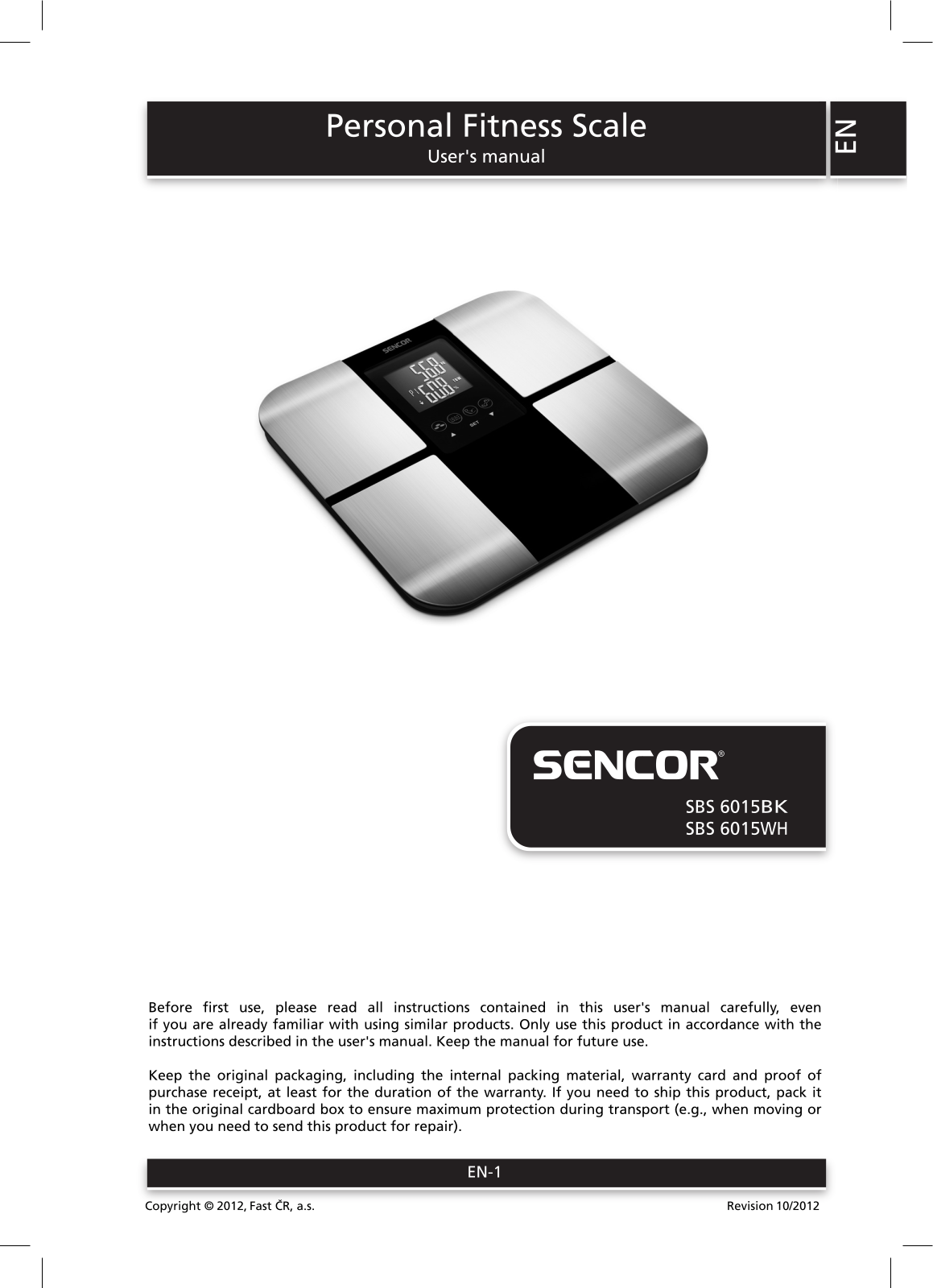 Sencor SBS 6015WH User Manual