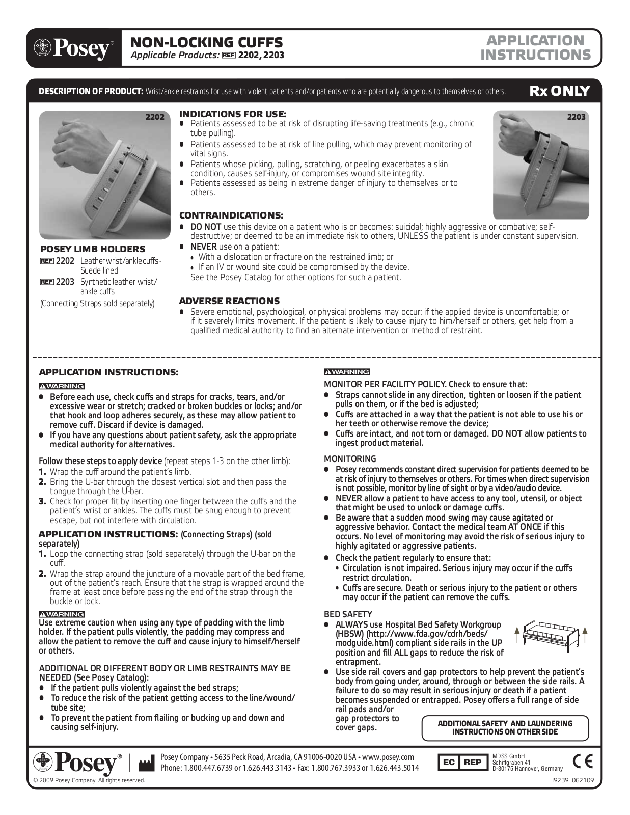 Posey Synthetic Leather Cuffs User Manual