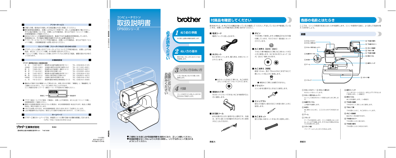 Brother CPS03 User manual