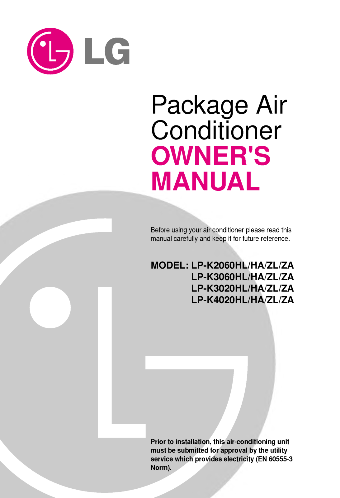 LG LP-K3061ZA User Manual