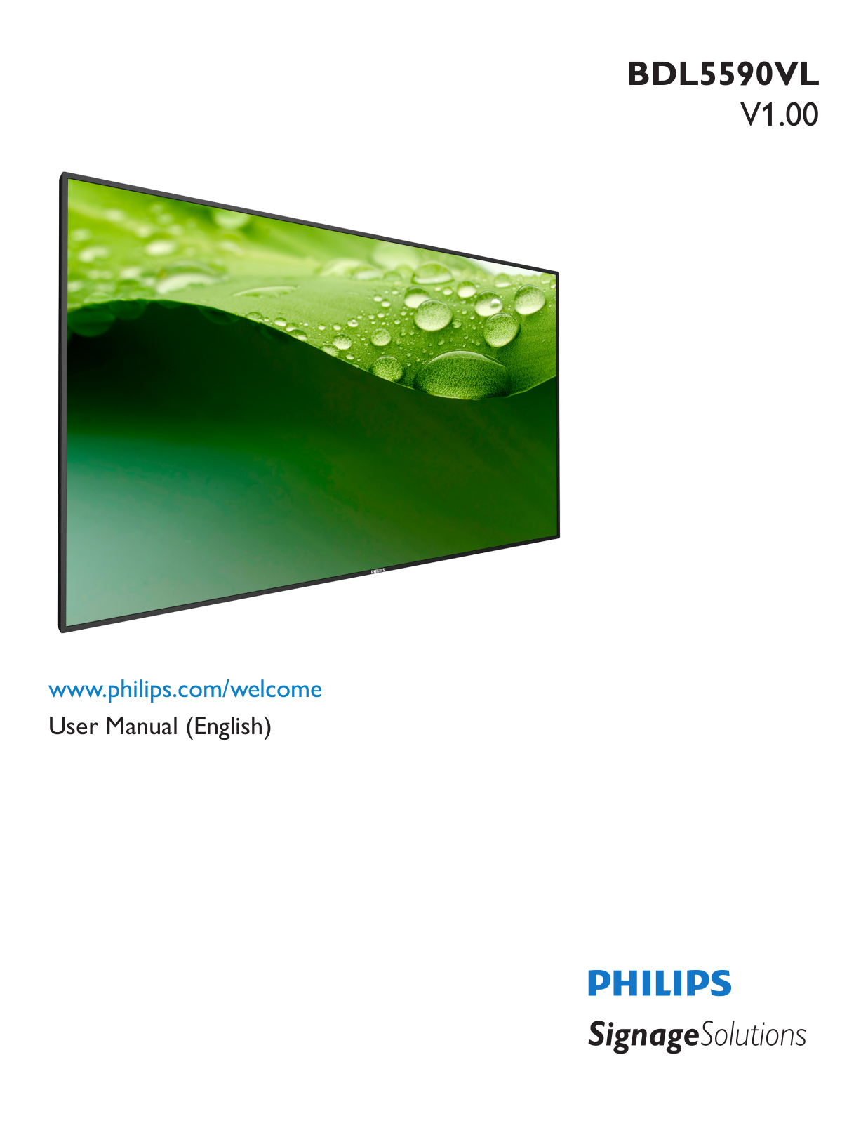 Philips BDL5590VL User Guide