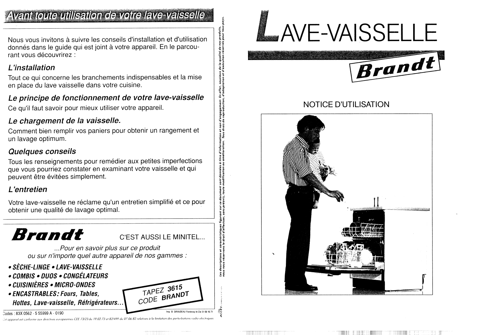 BRANDT LVK181 User Manual