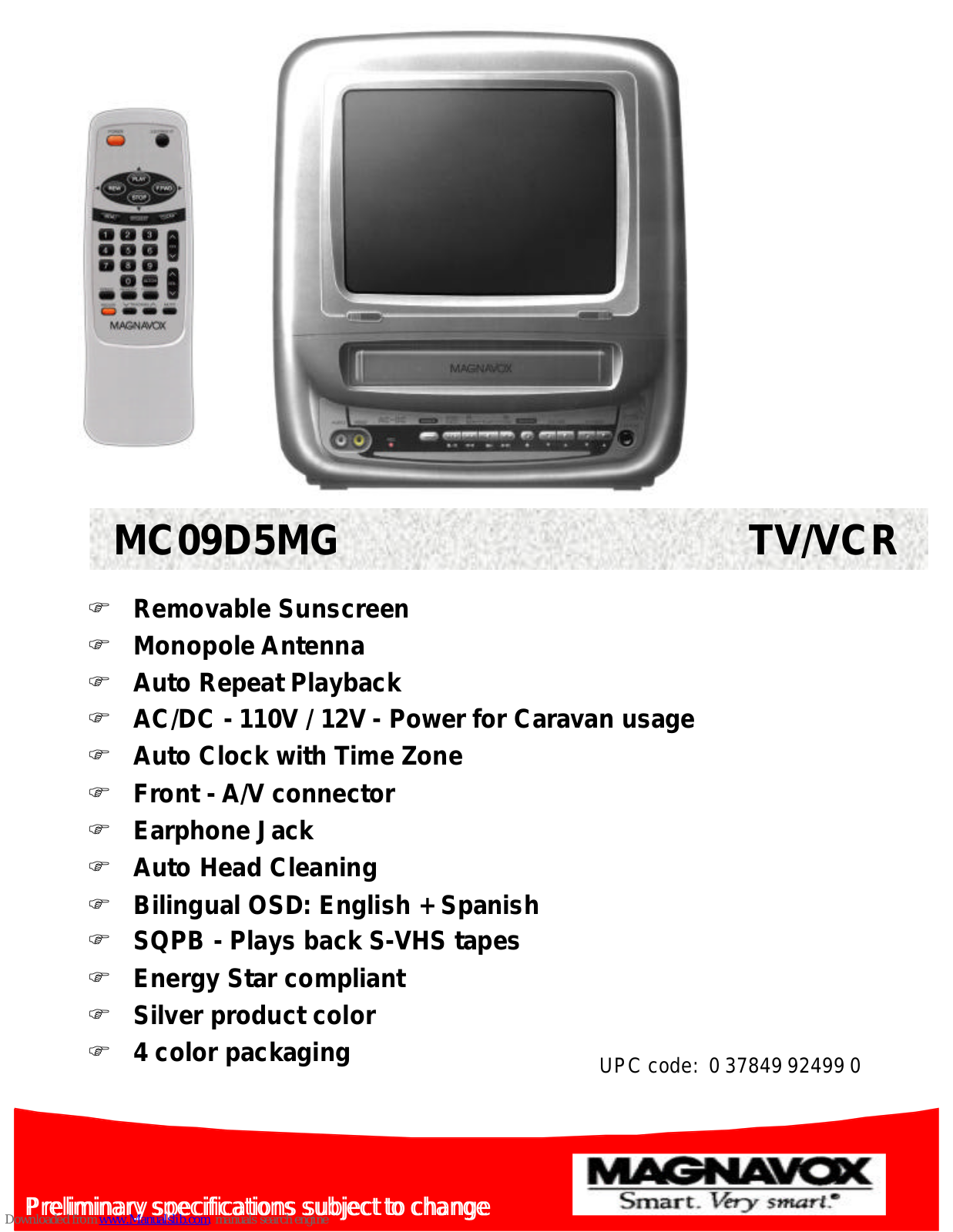 Magnavox MC09D5MG User Manual