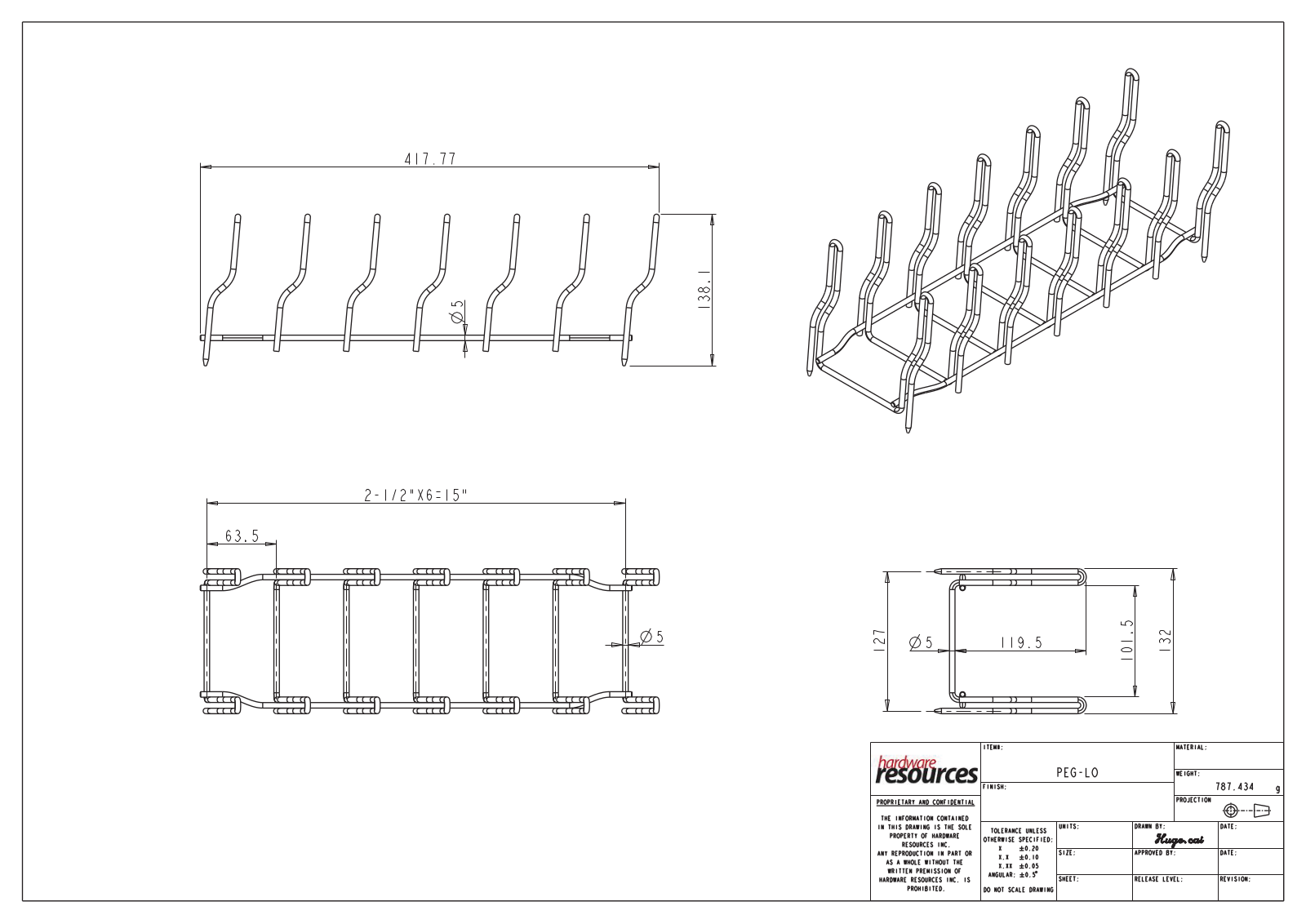 Hardware Resources HWSC1641 Dimensions - ManualMachine.com