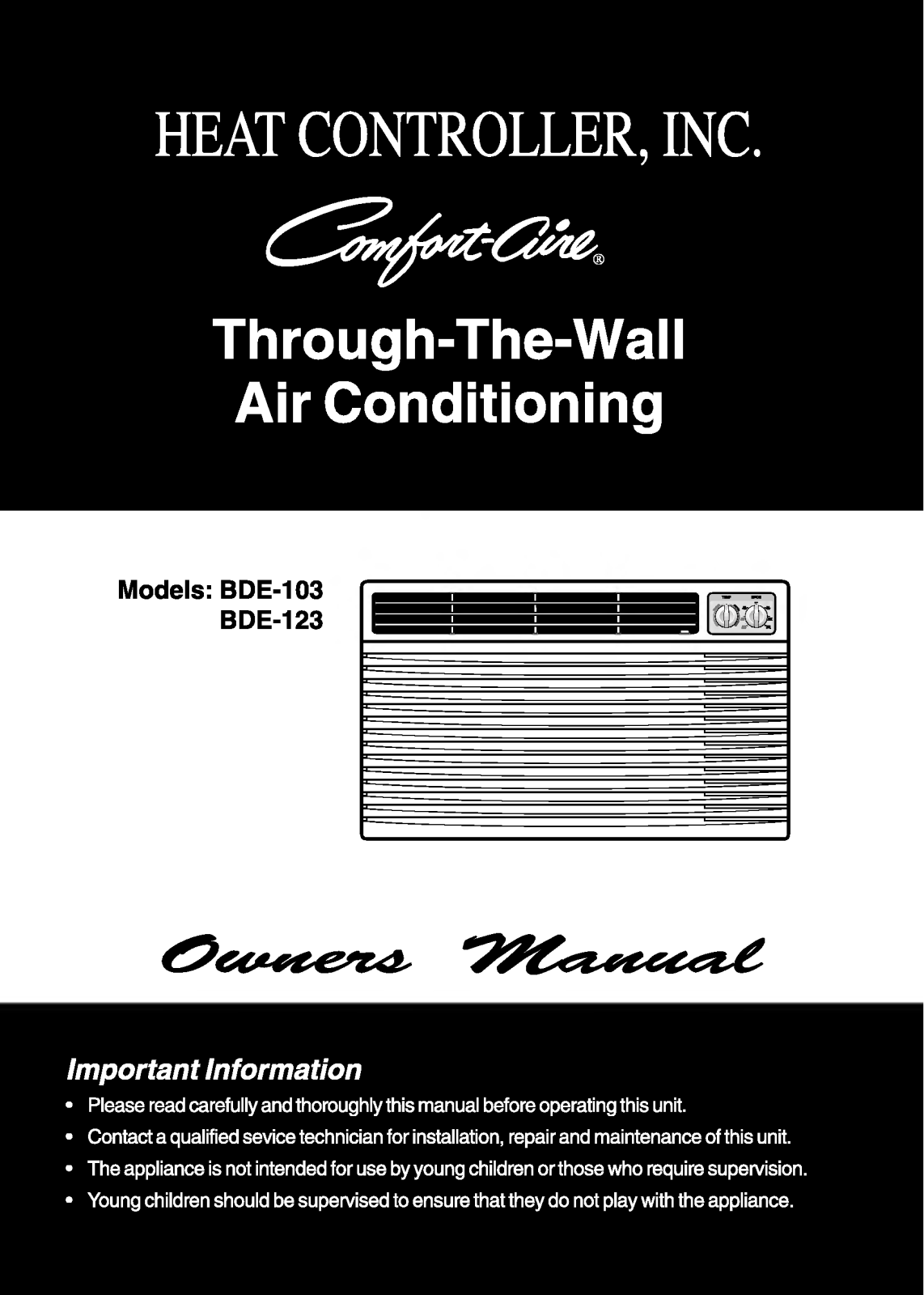 LG BDE-123, BDE-103 User Manual